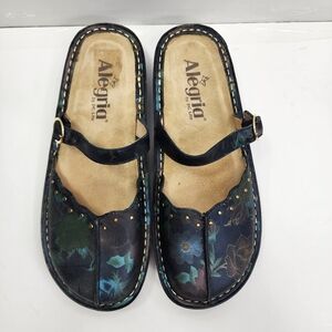 ALEGRIA MARY JANES Leather Slide Sandals Womens Multicolor TUS-553 EU 36